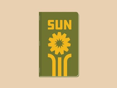 Sun Memo book ddchardware fromthefieldnotes memobook overlays sun sunflowers sunmemobook type