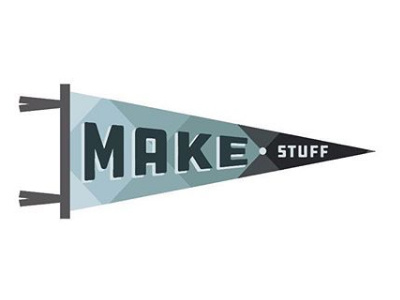 M A K E . S T U F F - Pennant create dogoodwork feltgoods feltvibes makestuff motivation onthewall pennant