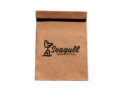 Seagull Coast Coffee Co. - Bag Design brandev brew coffeebag cupofjoe lookout onthecoast ontheshoreline seagull seagullcoastcoffee