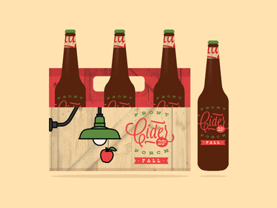 Front Porch Cider - Fall - Packaging Design branddev cooldrink coolnights fallvibes frontporchfallcider newdrink newrecipe ontheporch ontheshelf packagedesign