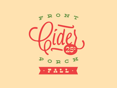 Front Porch Cider - Fall - Main Logo branddev cooldrink coolnights fallvibes frontporchfallcider newdrink newrecipe ontheporch ontheshelf packagedesign