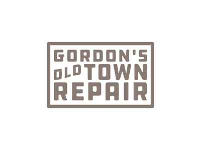 Gordon's Old Town Repair - Main Logo auto brandev fixit gordonsoldtownrepair mechanic onthecorner repairshop