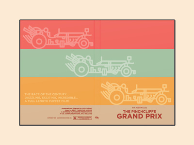 The Pinchcliffe Grand Prix - DVD Cover classic claymation duckworth dvdcover lambert race stopmotion tempogigante theodorerimspoke thepinchcliffegrandprix