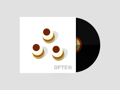 O F T E N - Album Cover colors fromthefieldnotes often onthecover overlays record recordcover shapes sketchtovector tunes type