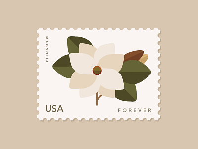 Magnolia · Stamp · USA