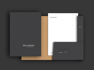 Selmark Folder art branding clean design identity illustration illustrator lettering logo type typography vector
