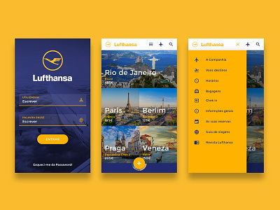 Lufthansa online booking app art artdigital artdirector clean design flat minimal mobile responsive ui ux web website