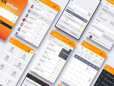 Biq app app design flat minimal mobile responsive ui ux web website