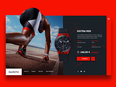Swatch - More time app clean design flat minimal responsive ui ux web website