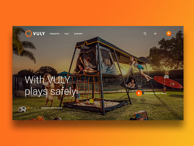 Vuly playgrounds app clean design flat minimal responsive ui ux web website