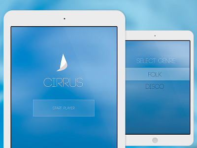 Cirrus App app design ios8 ipad iphone mobile ui
