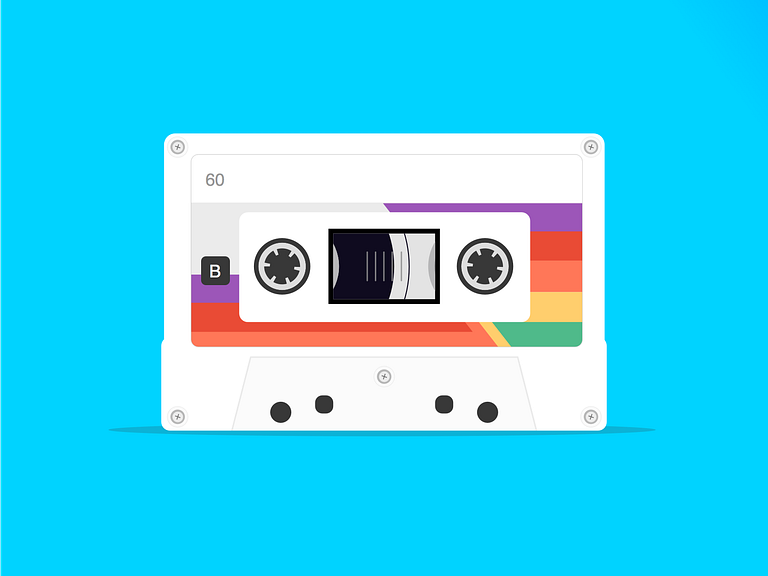 Cassette Tape by Blake Mattos on Dribbble