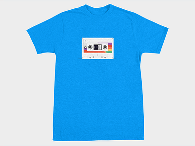 Cassette T-Shirt cassette flat retro t shirt