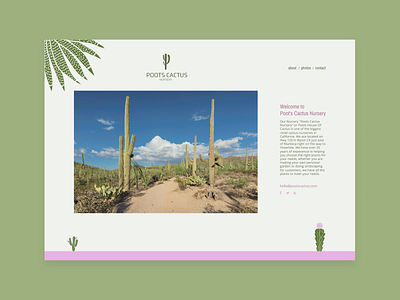 Redesign Poots Cactus Nursery website