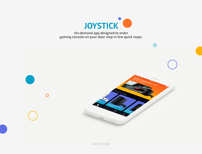 JOYSTICK App app design minimal ui ux web