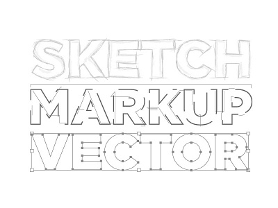 The process. illustrator markup sketch vector