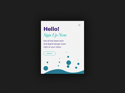 UI Daily, #016 – Pop-Up/Overlay design overlay popup typography ui uidaily