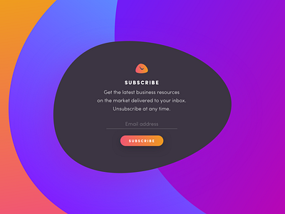 UI Daily, #026 – Subscribe design illustration subscribe typography ui uidaily website