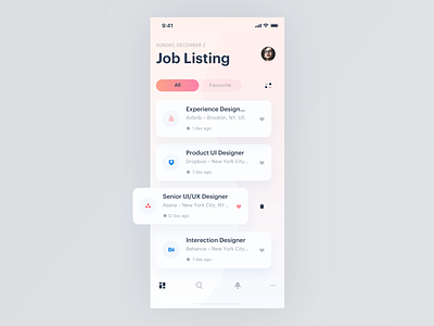 UI Daily, #050 – Job Listing app dailyui design job job listing ui uidaily ux