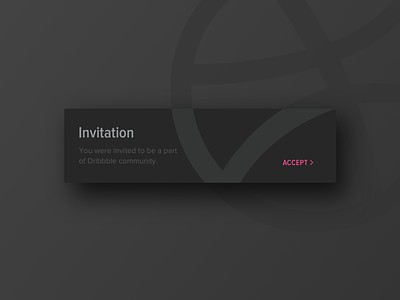 UI Daily, #078 – Pending Invitation dailyui design dribbbble invitation ui uidaily
