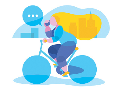 Cyclist art branding character concept cycle design flat illustration illustrator people vector