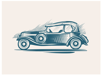 Retro Car art branding car design graphic illustration illustrator logo retro vector