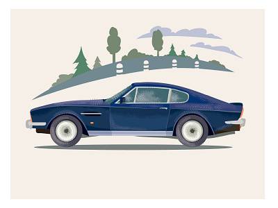 Muscle Car art car design illustration illustrator poster print retro vector vintage