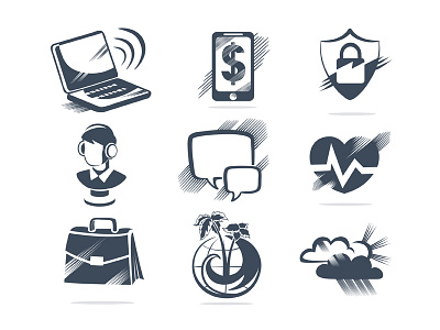 Icons art black business design graphic icon illustration illustrator infographics logo set vector web