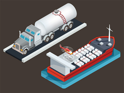 Oil Transportation. art business car design fuel gasoline icon illustration illustrator infographics isometric logistics oil set tanker transportation truck vector