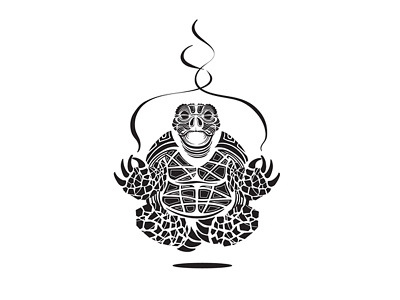 Turtle animal art black character concept design icon illustration illustrator ink logo turtle vector