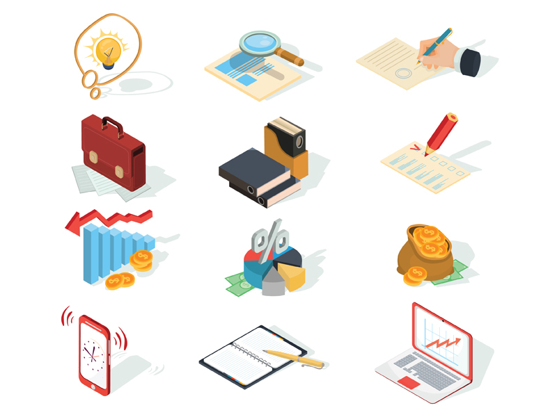 Business And Finance Icons by Kopirin on Dribbble