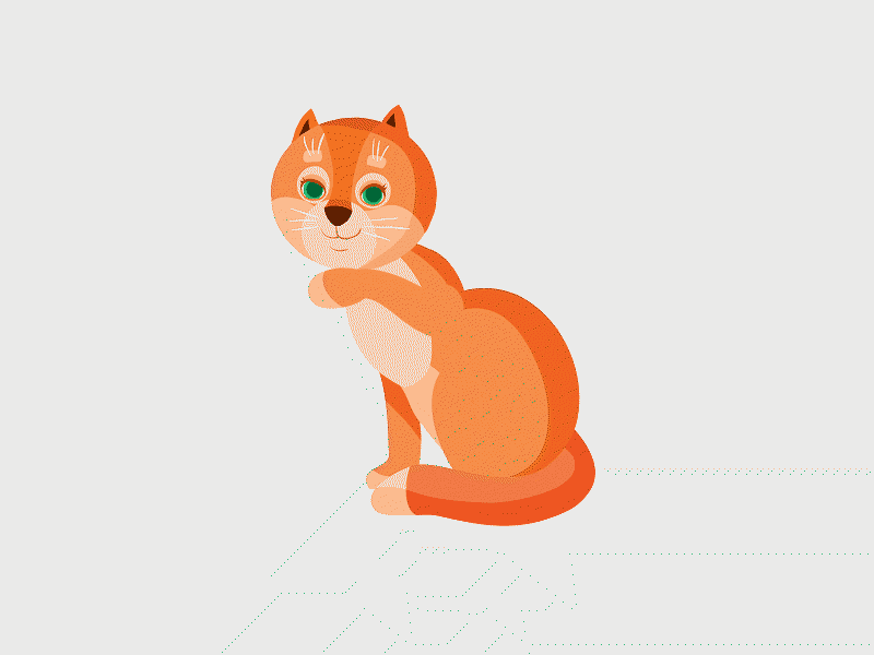 Cat animal art cat illustration illustrator pet vector