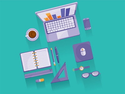 Office Supplies designs, themes, templates and downloadable graphic  elements on Dribbble