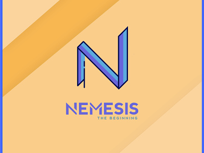 Nemesis - The beginning design illustration logo vector