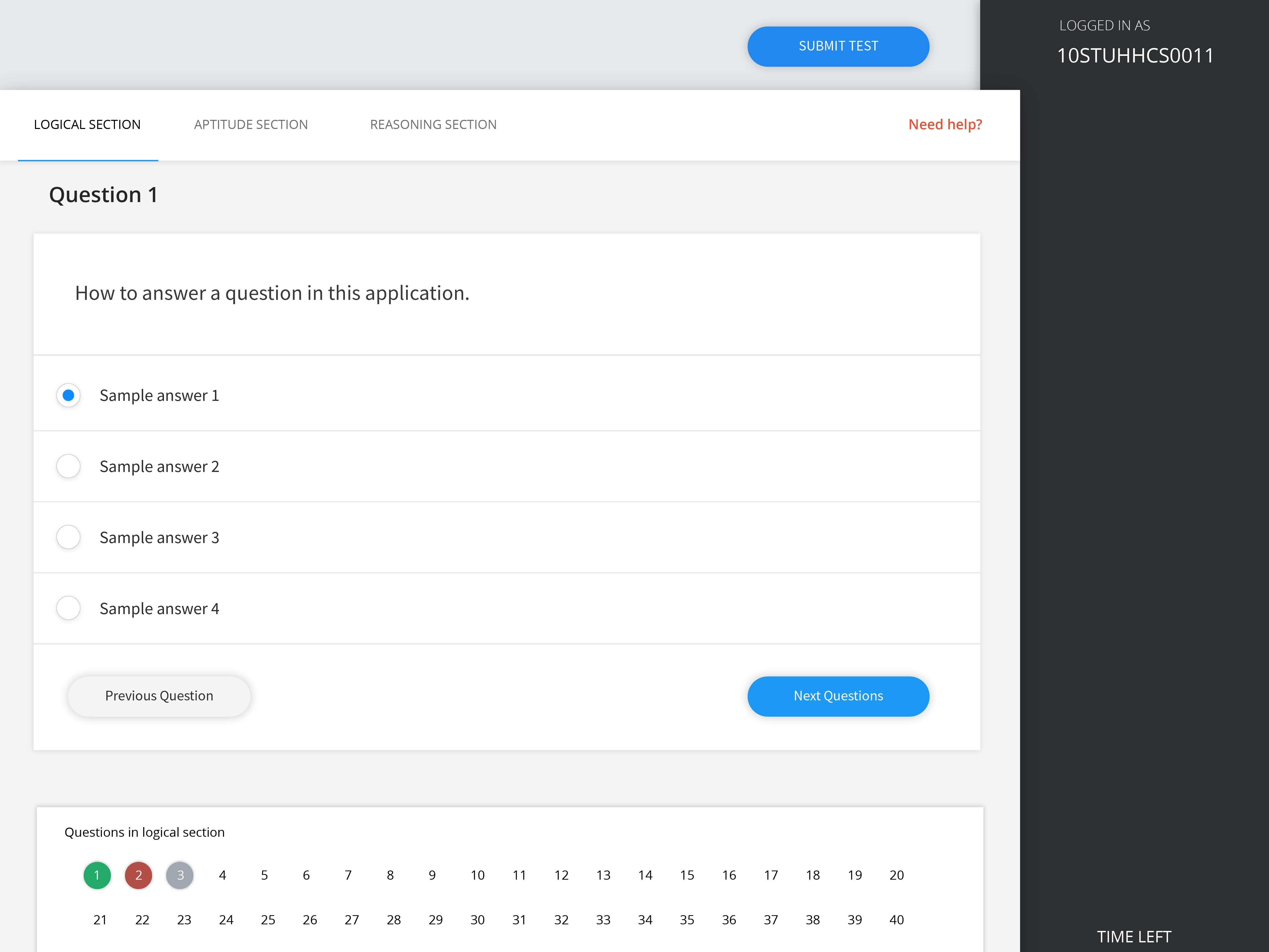 Quiz application UI design by Nikhil Varma on Dribbble