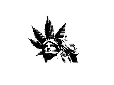 Liberty CBD Logotype brand branding cbd illustration logo logo design logotype logotype design marijuana negative space negative space logo weed