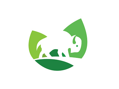 Nature Bison Minimal Logo