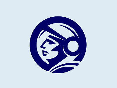 Astro Cosmonaut Logotype astro astronaut brand branding design helmet icon illustration logo logo design logotype negative space space