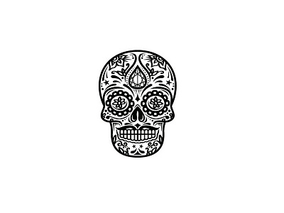 kalaˈβera Logo Design dead logo mex mexican skeleton skull