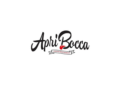 Apri Bocca Logo Design food italia italian logo logotype restaurant