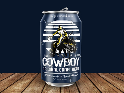 American Cowboy Craft Beer beer beer label brand branding brewing cerveza cowboy craft drink label logotype packaking template