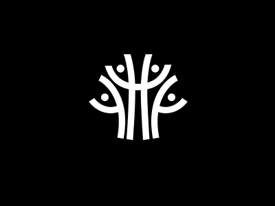 Team Tree Logotype branding design family icon logo team logo tree