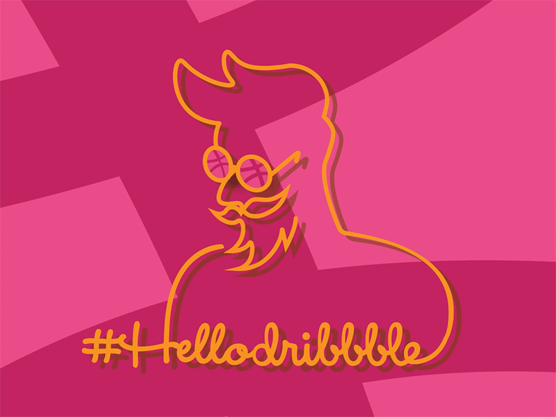 Hello!! #Hellodribbble animation debut dribbble first firstshot hello hellodribbble invitaion shot sunglass