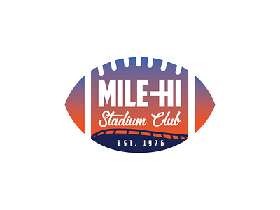 Mile-Hi Stadium Club branding broncos denver identity logo sports