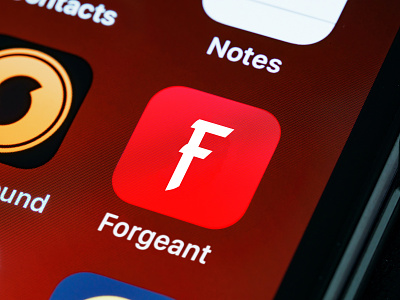 Forgeant Phone App app application button design logo mobile mockup ux