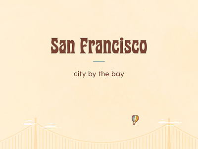 San Francisco, City by the Bay california city city by the bay cityscape golden gate bridge illustration illustrator line art print san francisco vector