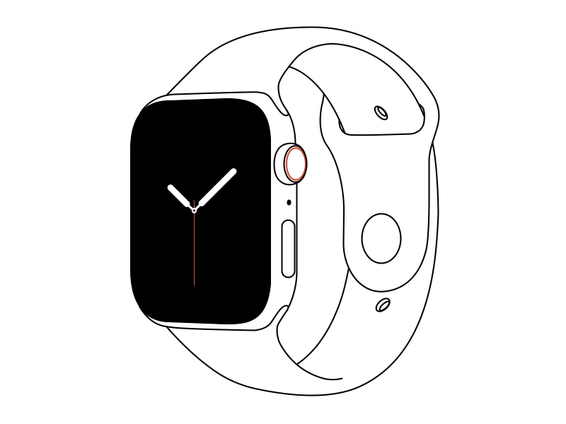 Watch after affects after effects aftereffects animated gif animatedgif apple applewatch applewatchseries4 black bounce clock design dribble gif illustration rotate series 4 tick watch