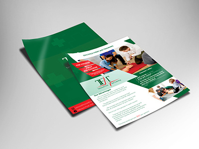 Flyer Design adobe photoshop creative design first aid flyer design graphic design