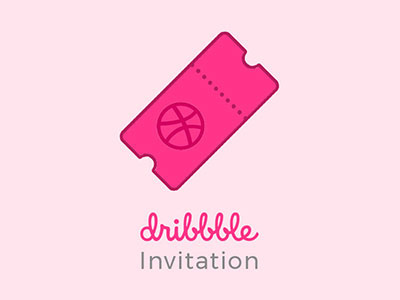 Dribbble Invitation Ticket