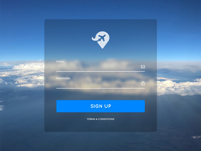 Sign Up daily ui dailyui design signup travel ui ui challenge